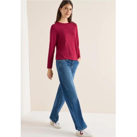 CECIL Shirt met ton-sur-ton strepen