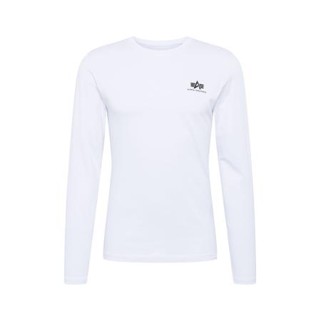 ALPHA INDUSTRIES Shirt zwart / wit