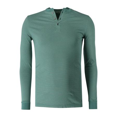 Marvelis Casual Longsleeve donkergroen, Horizontale strepen