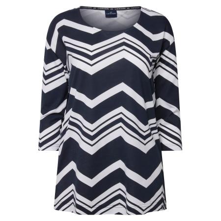 LAURASØN LAURASØN Shirt marine / wit