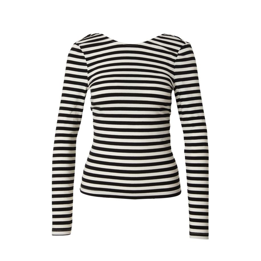 Only ONLY Shirt HEIDI zwart / wit -