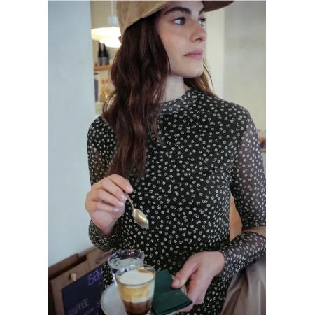 Street One Shirt van mesh met patroon