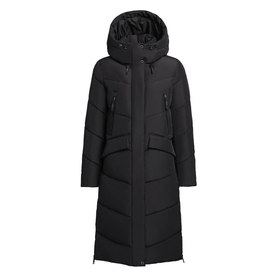 Khujo khujo Wintermantel Eviel zwart -