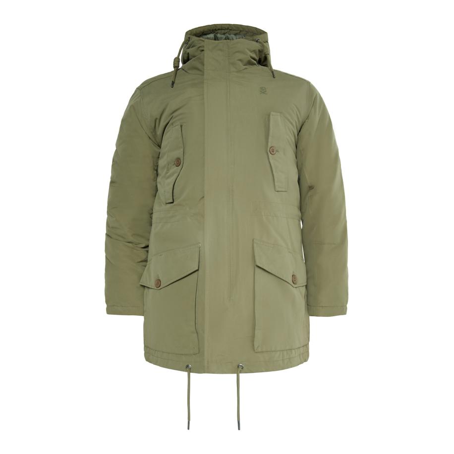 TUFFSKULL TUFFSKULL Winterparka Leat olijfgroen -