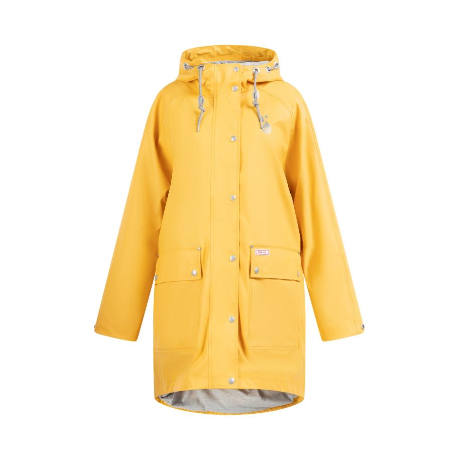 MYMO MYMO Functionele mantel geel / zilvergrijs -