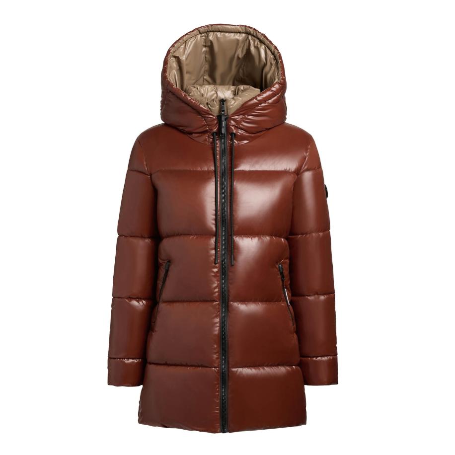 Khujo khujo Wintermantel Grana-YM kastanjebruin -