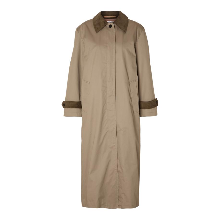 Selected SELECTED Tussenmantel FASYA camel / kaki -