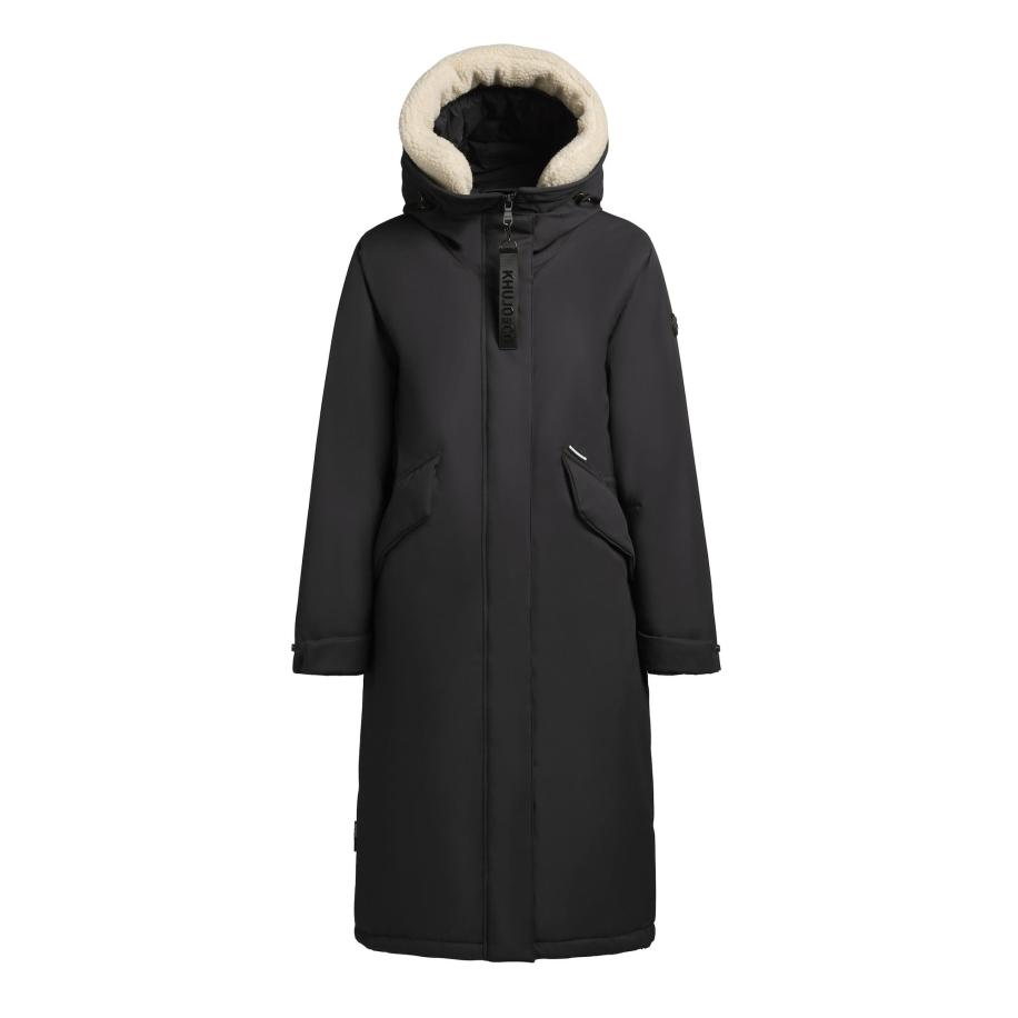 Khujo khujo Wintermantel Agneta-YM donkergrijs -