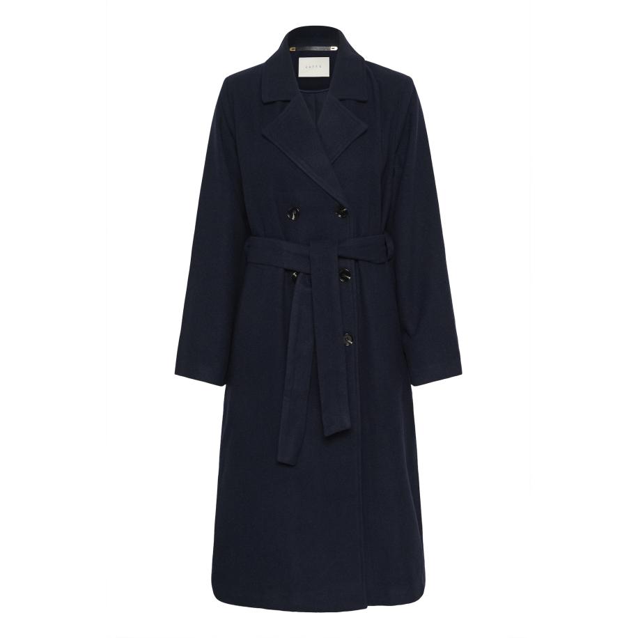 Kaffe Kaffe Tussenmantel Fanny donkerblauw -