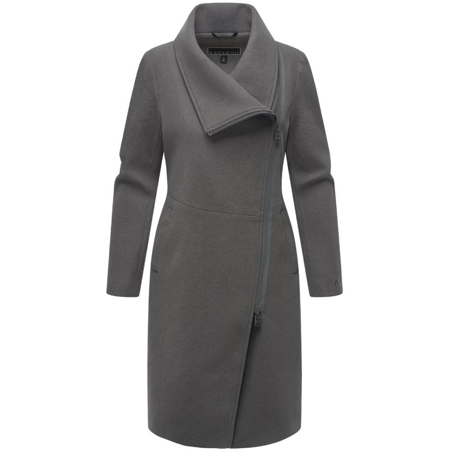 NAVAHOO Tussenmantel Samtrose donkergrijs Grijs