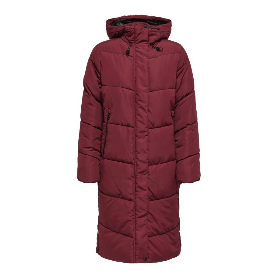 Only ONLY Wintermantel ONLMaggi wijnrood -