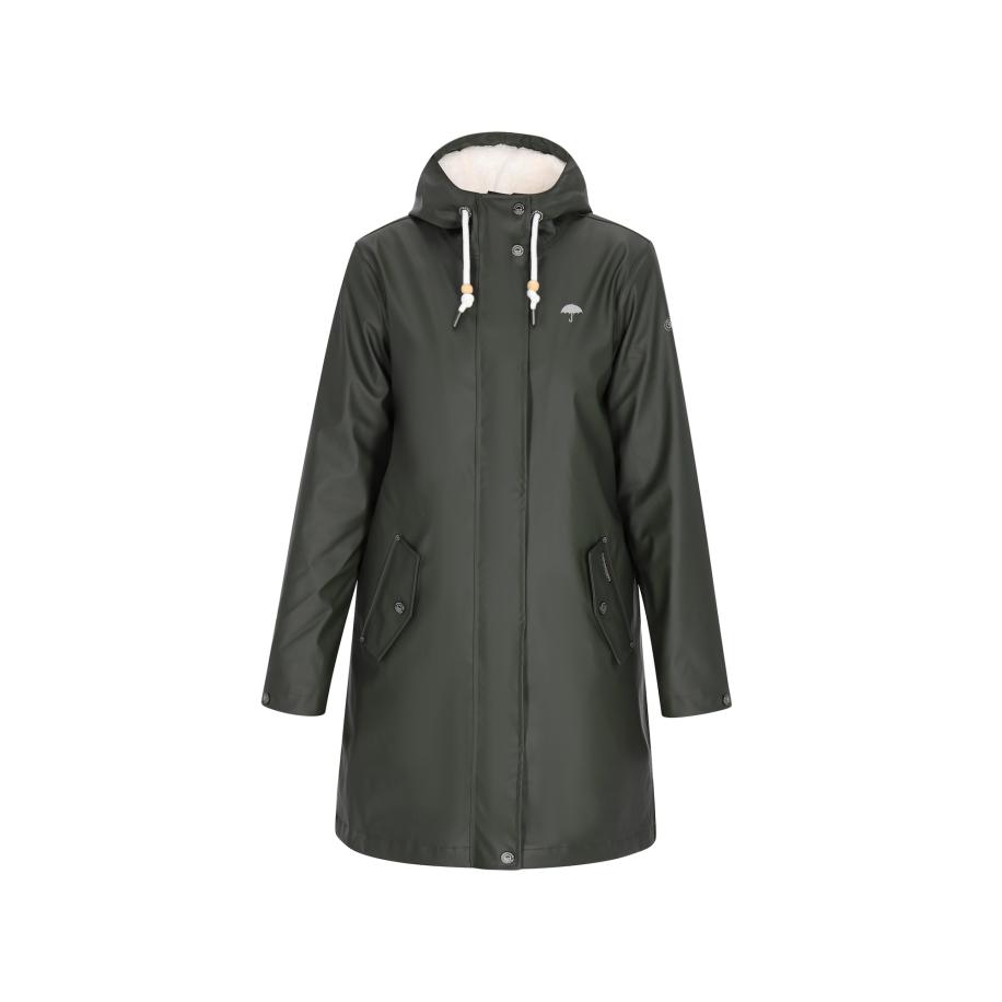 Schmuddelwedda Schmuddelwedda Tussenmantel olijfgroen -