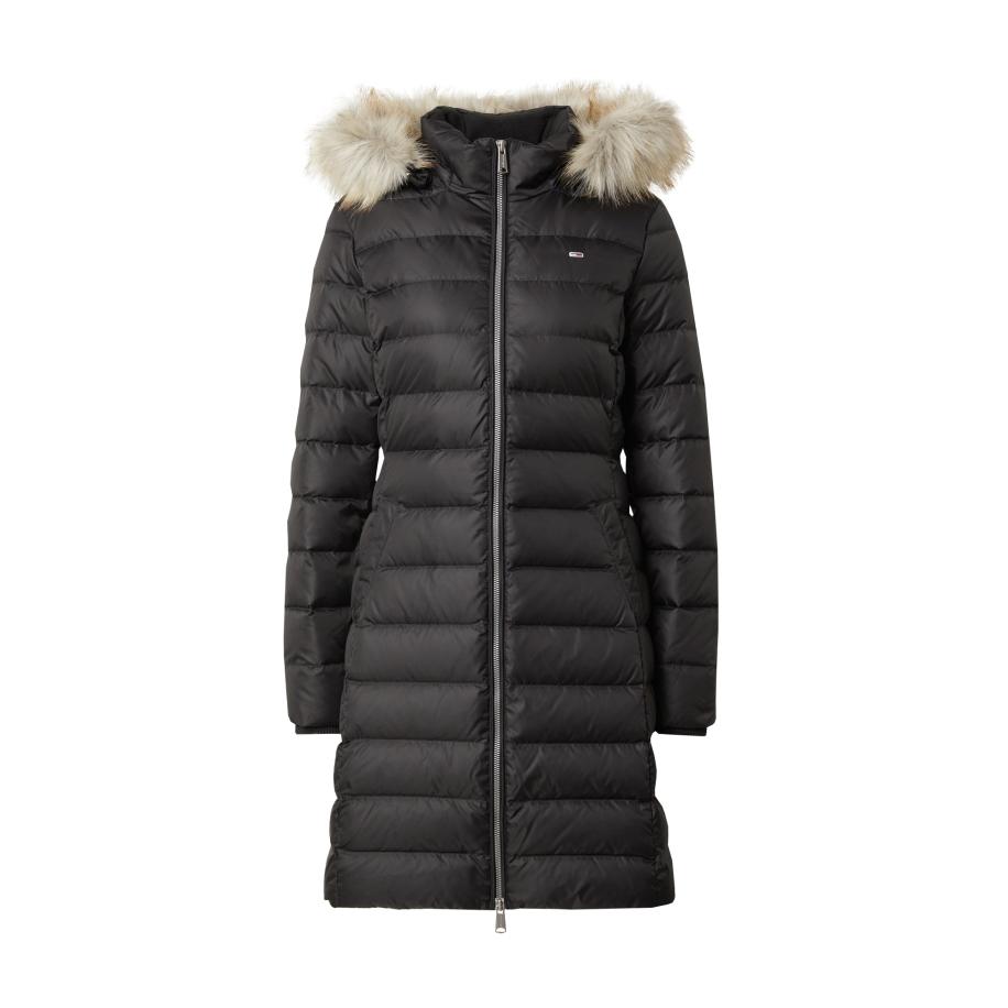 Tommy Jeans Tussenmantel ESSENTIAL beige gemêleerd / zwart Zwart