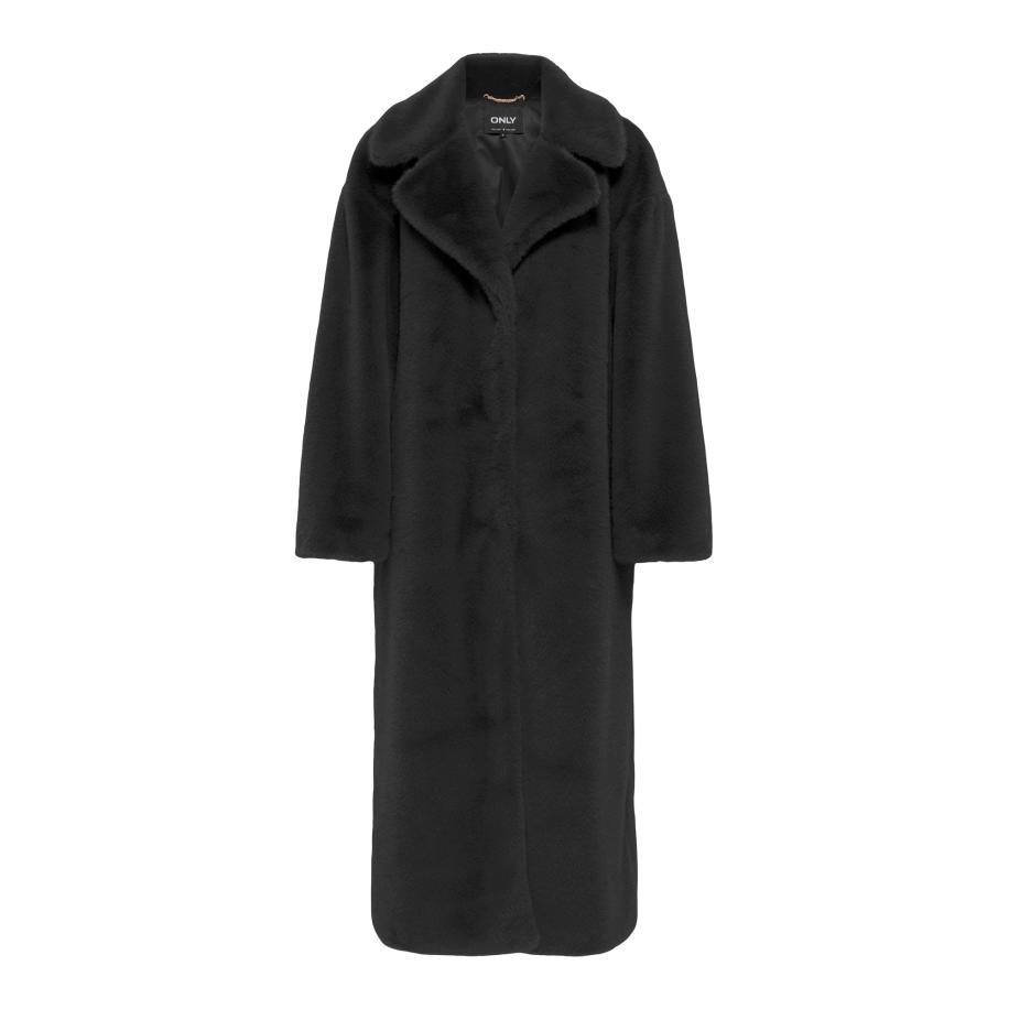 Only ONLY Wintermantel ONLMEAGAN zwart -
