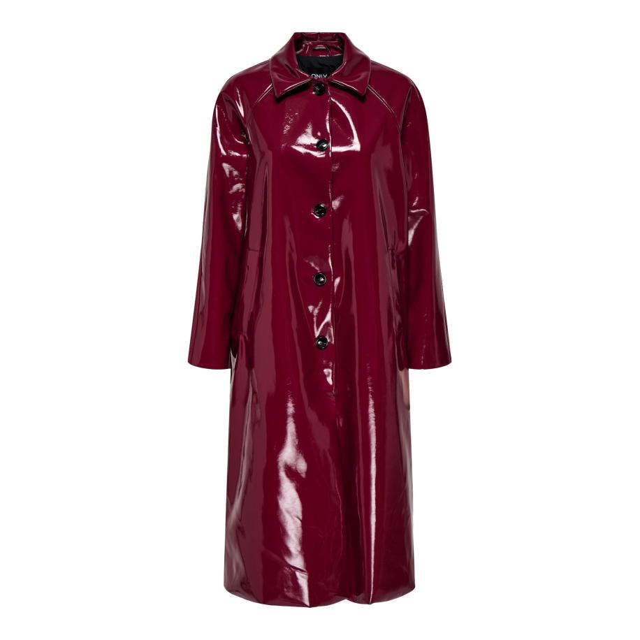 Only ONLY Tussenmantel ONLJoy donkerrood -