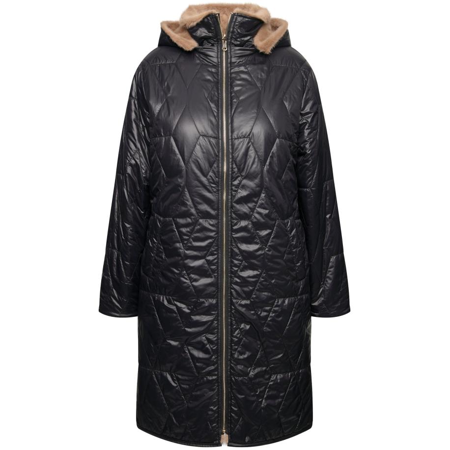 Ulla Popken Ulla Popken Tussenmantel zwart -