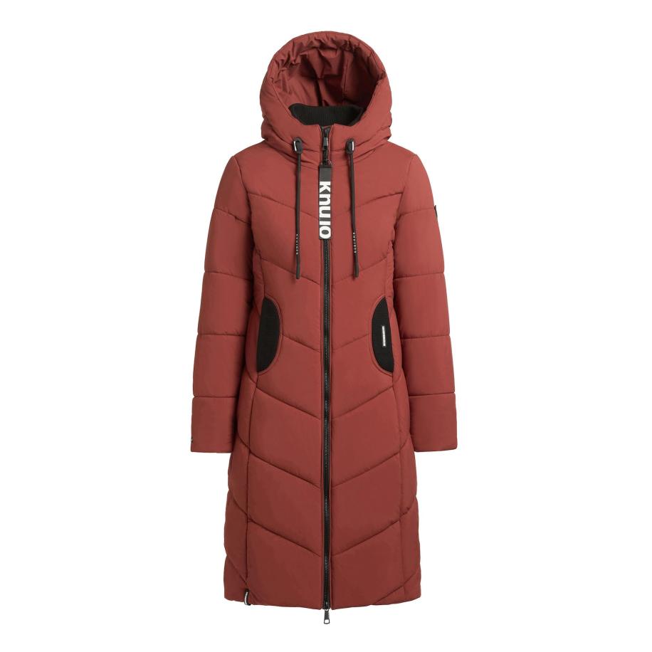 Khujo khujo Wintermantel Aribay4 YM roestrood / zwart -