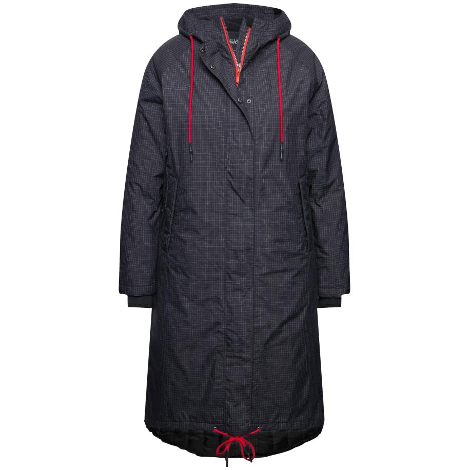 Ulla Popken Ulla Popken Tussenmantel grijs / rood / zwart -