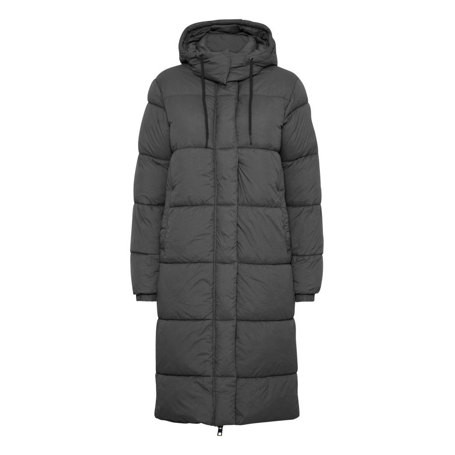 Oxmo Oxmo Wintermantel Tammy donkergrijs -