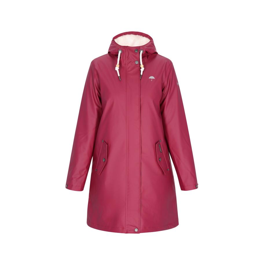 Schmuddelwedda Schmuddelwedda Tussenmantel donkerrood -