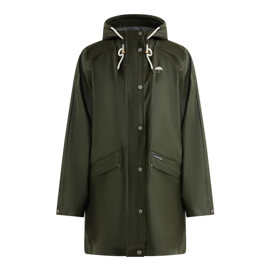 Schmuddelwedda Schmuddelwedda Tussenmantel olijfgroen -