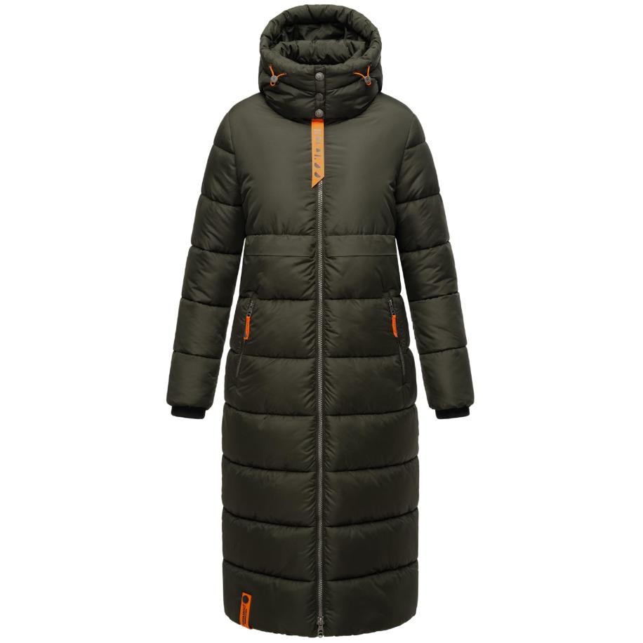 NAVAHOO Wintermantel groen / donkergroen / oranje Groen