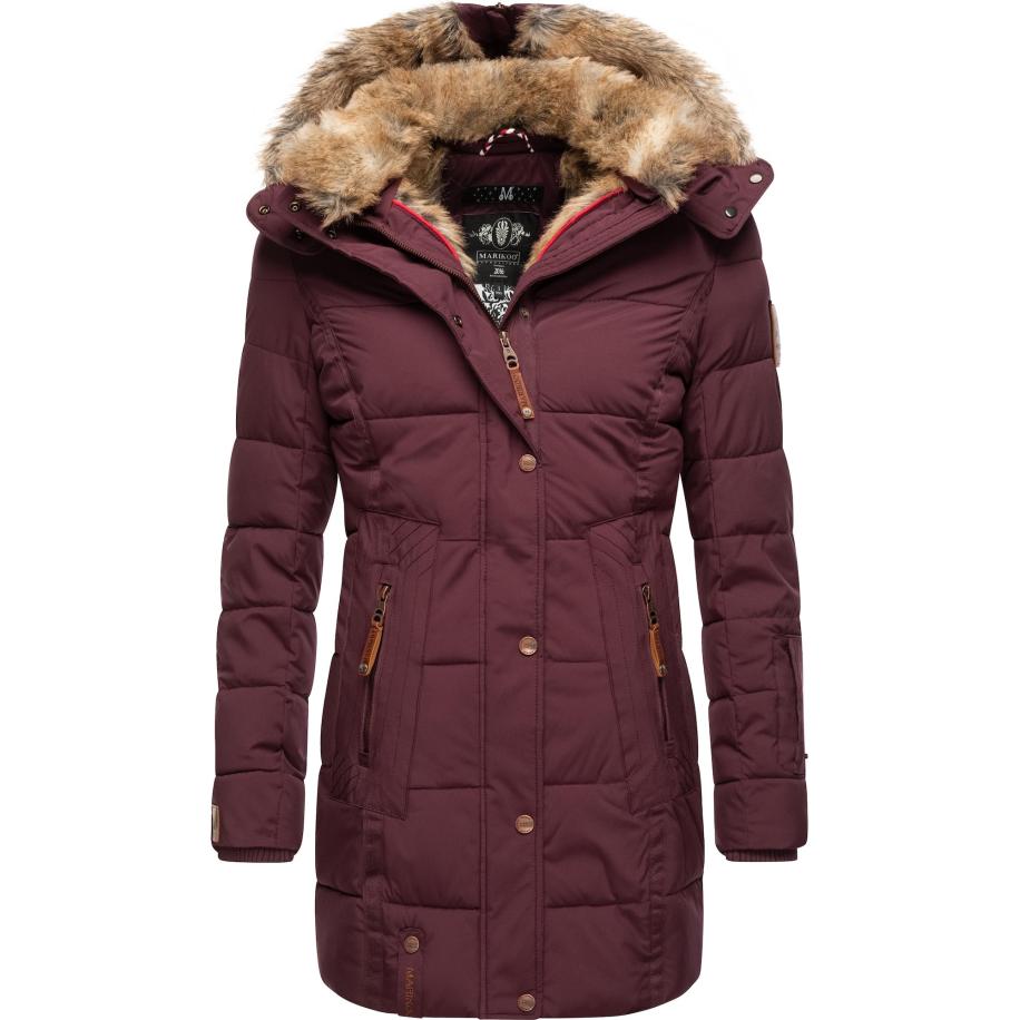 MARIKOO MARIKOO Wintermantel bruin / bordeaux -