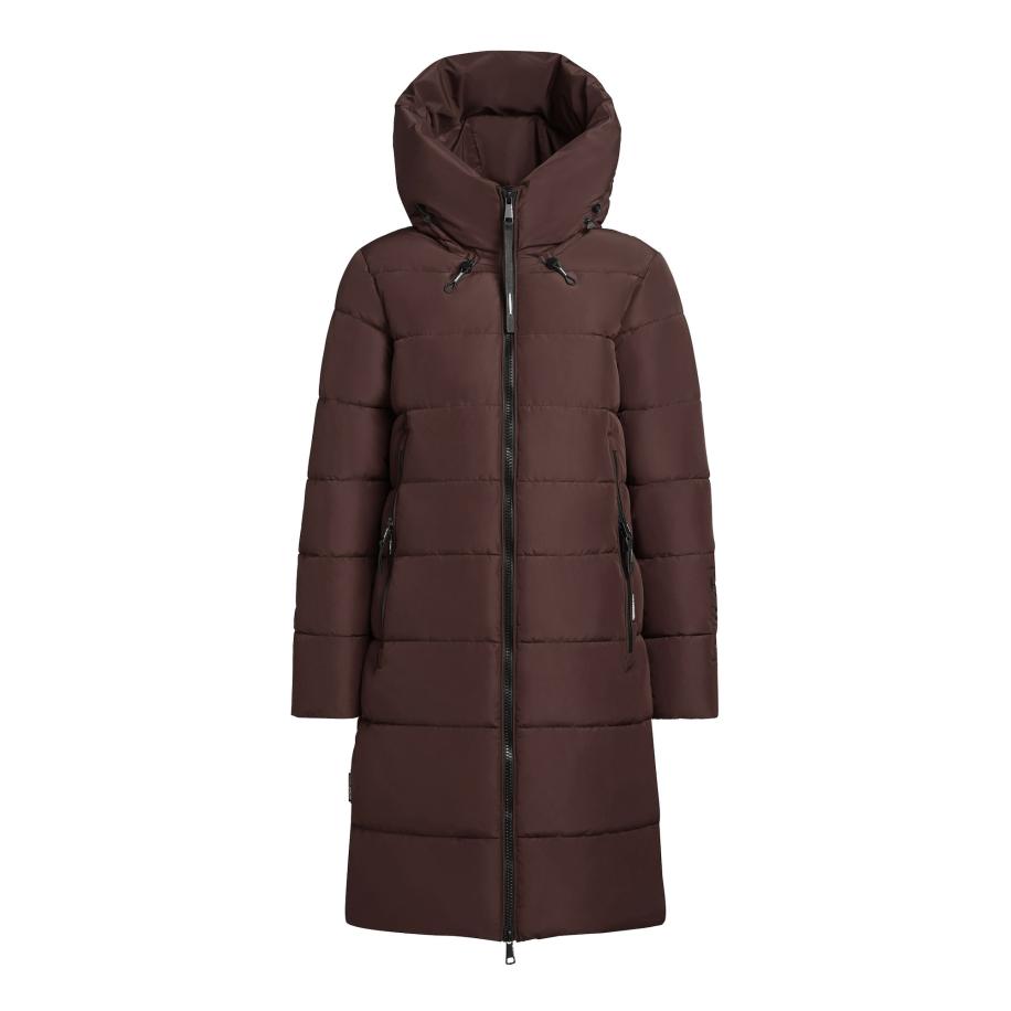 Khujo khujo Wintermantel Jilias5 donkerbruin -