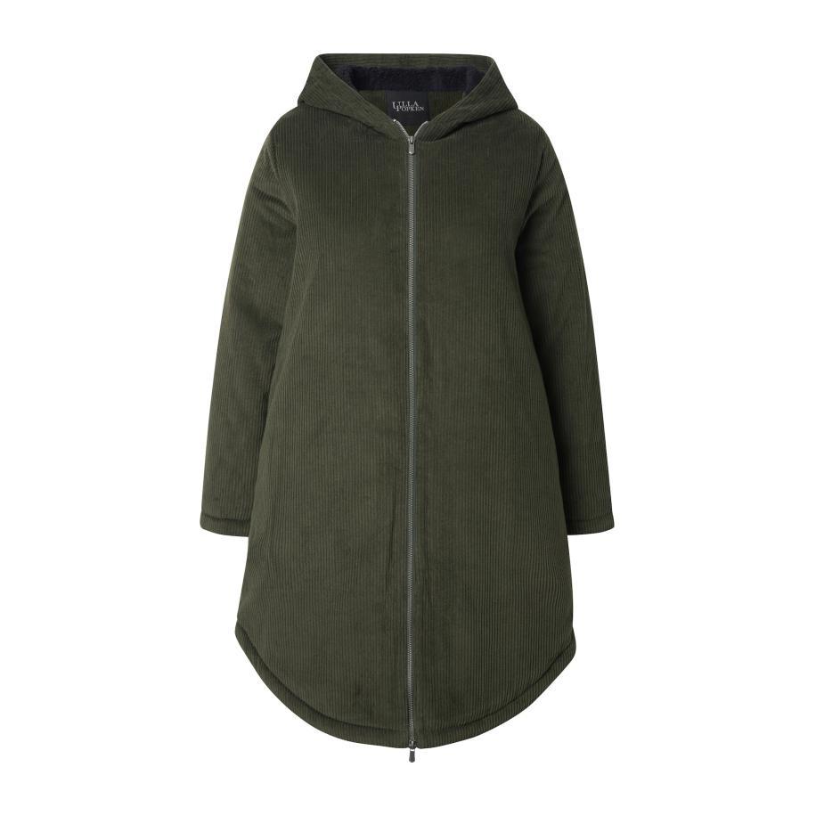 Ulla Popken Ulla Popken Wintermantel donkergroen -