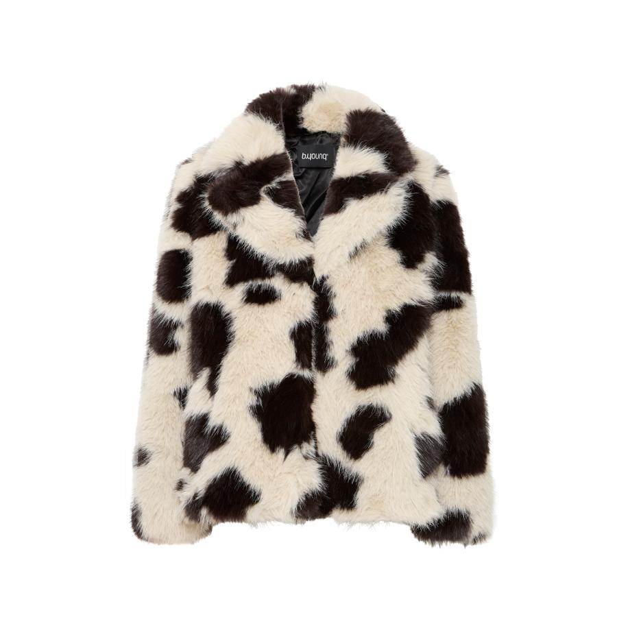 b.young b.young Wintermantel BYBEMIO zwart / wolwit -