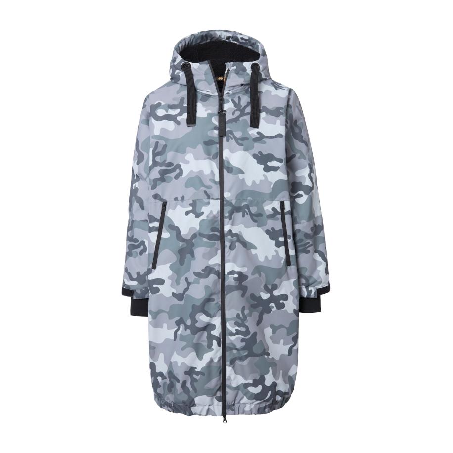 LAURASØN LAURASØN Functionele mantel blauw / geel / donkergrijs -