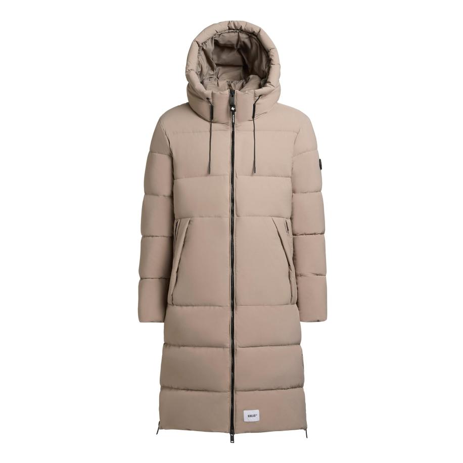 Khujo khujo Winterjas Rigo-YM greige / wit -