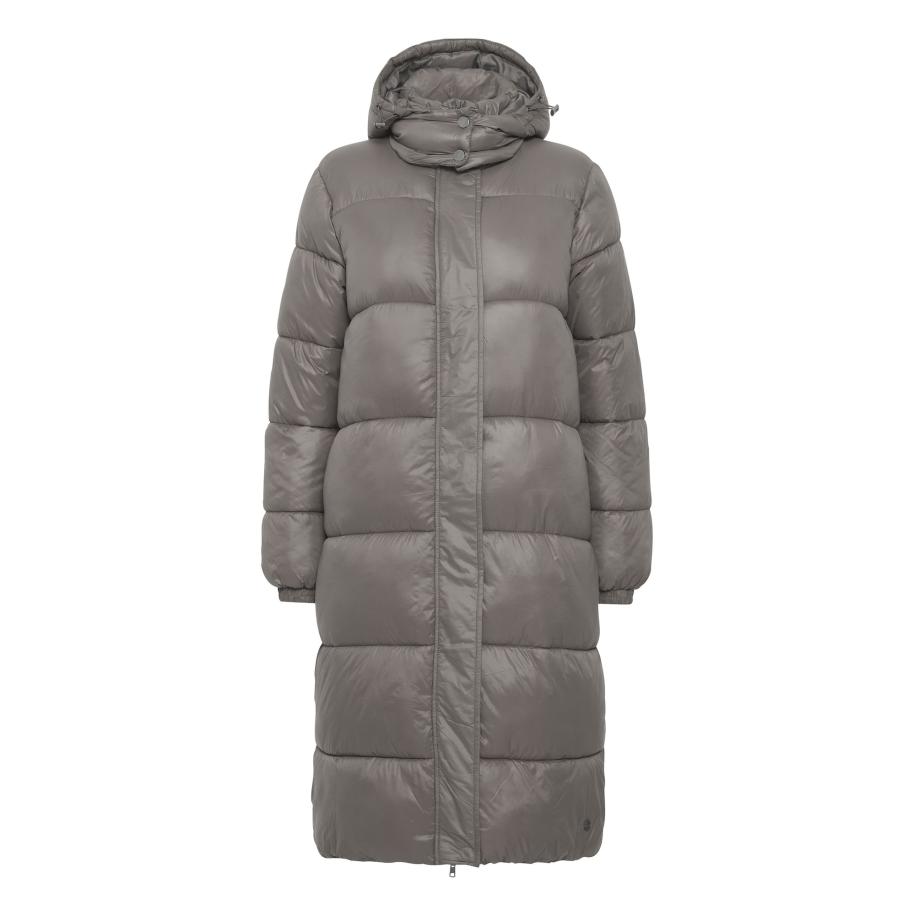 Oxmo Oxmo Wintermantel Abby grijs / taupe -