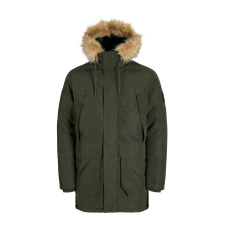 Jack & Jones JACK & JONES Winterparka CAMP donkergroen