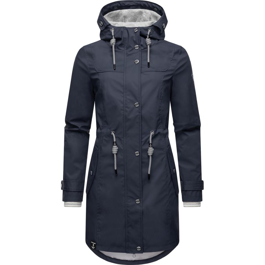 Peak Time Peak Time Functionele mantel nachtblauw / lichtgrijs -