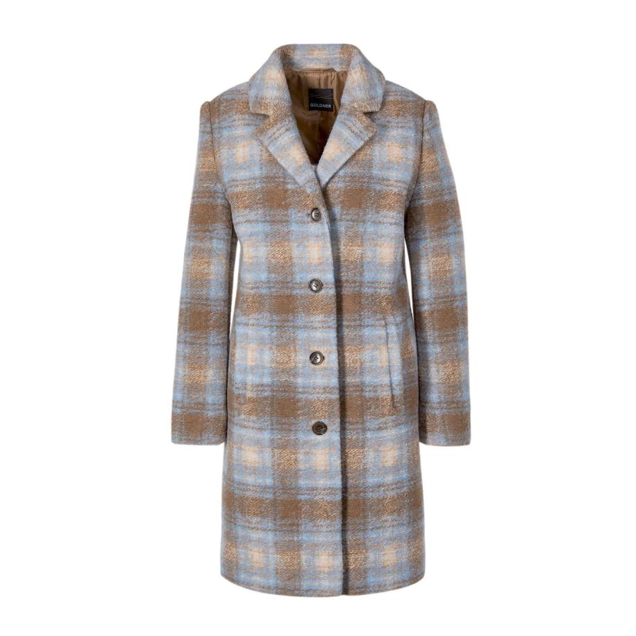 Goldner Goldner Wintermantel gemengde kleuren -