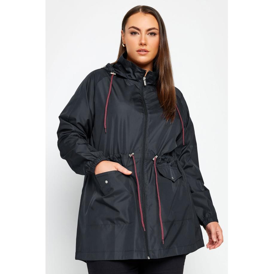 Yours Lichtgewicht Parka Met Capuchon In Donkerblauw Size 58-60 Blauw