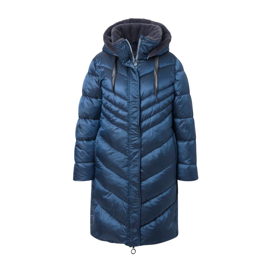 Ulla Popken Ulla Popken Wintermantel blauw -