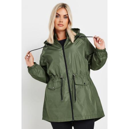 Yours Lichtgewicht Parka Met Capuchon In Kakigroen Size 62-64