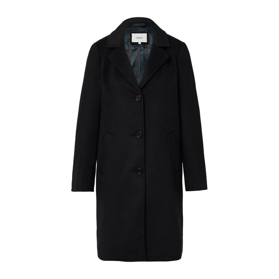 s.Oliver Tussenmantel zwart Zwart