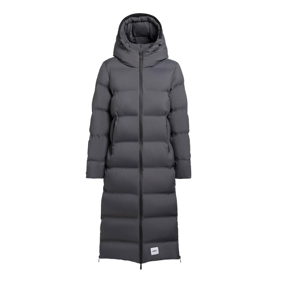 Khujo khujo Wintermantel Larea3 donkergrijs / zwart / wit -