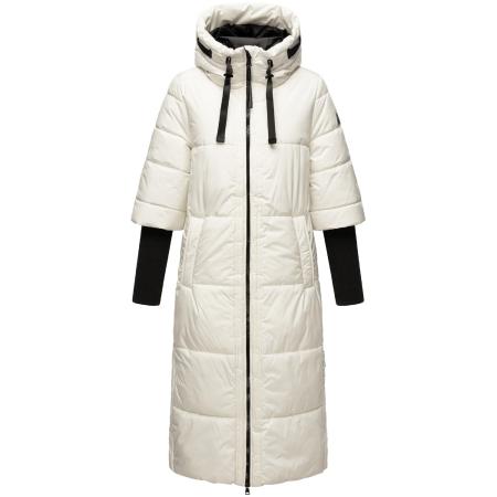 NAVAHOO NAVAHOO Wintermantel Ciao Miau XIV wit