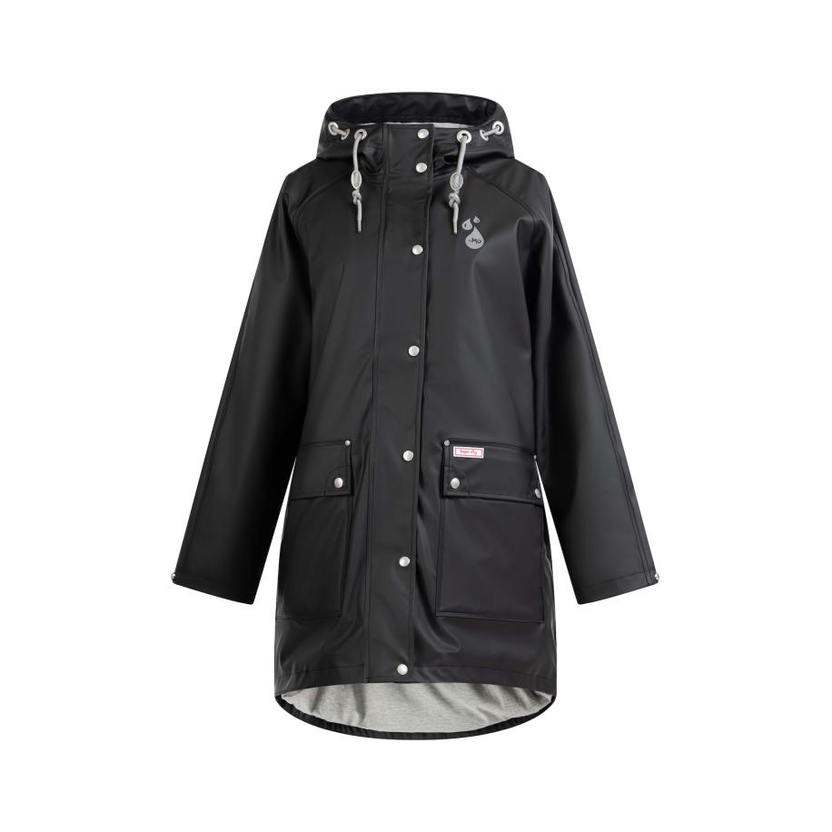 MYMO MYMO Functionele mantel lichtgrijs / zwart -