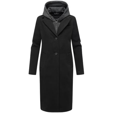 NAVAHOO Tussenmantel Kekstraum 14 donkergrijs / zwart