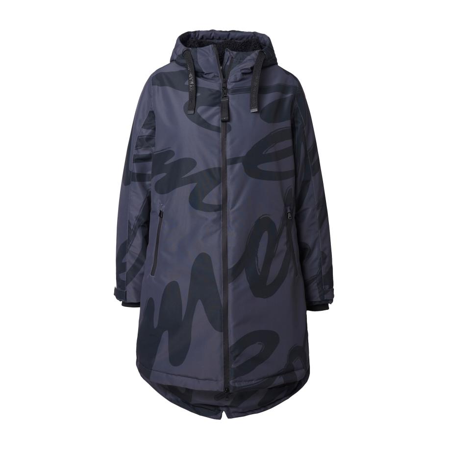 Ulla Popken Ulla Popken Functionele mantel grijs / antraciet -