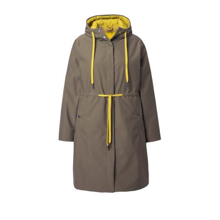 Ulla Popken Ulla Popken Tussenmantel geel / olijfgroen