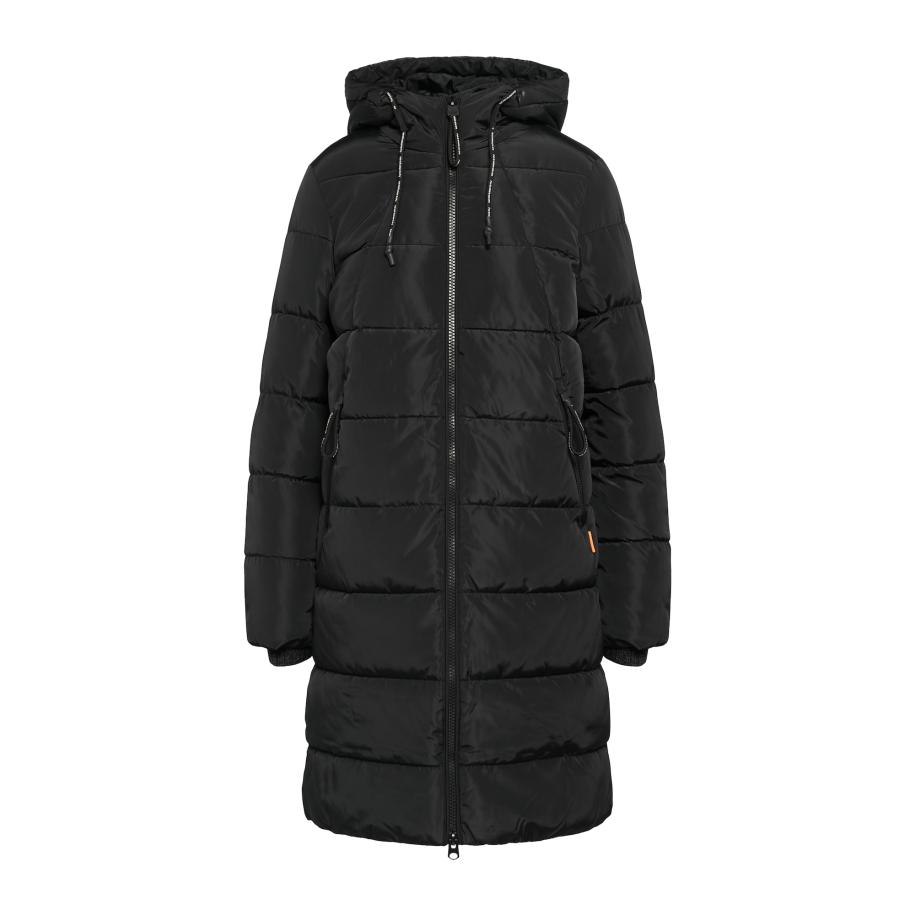 QS QS Wintermantel zwart -