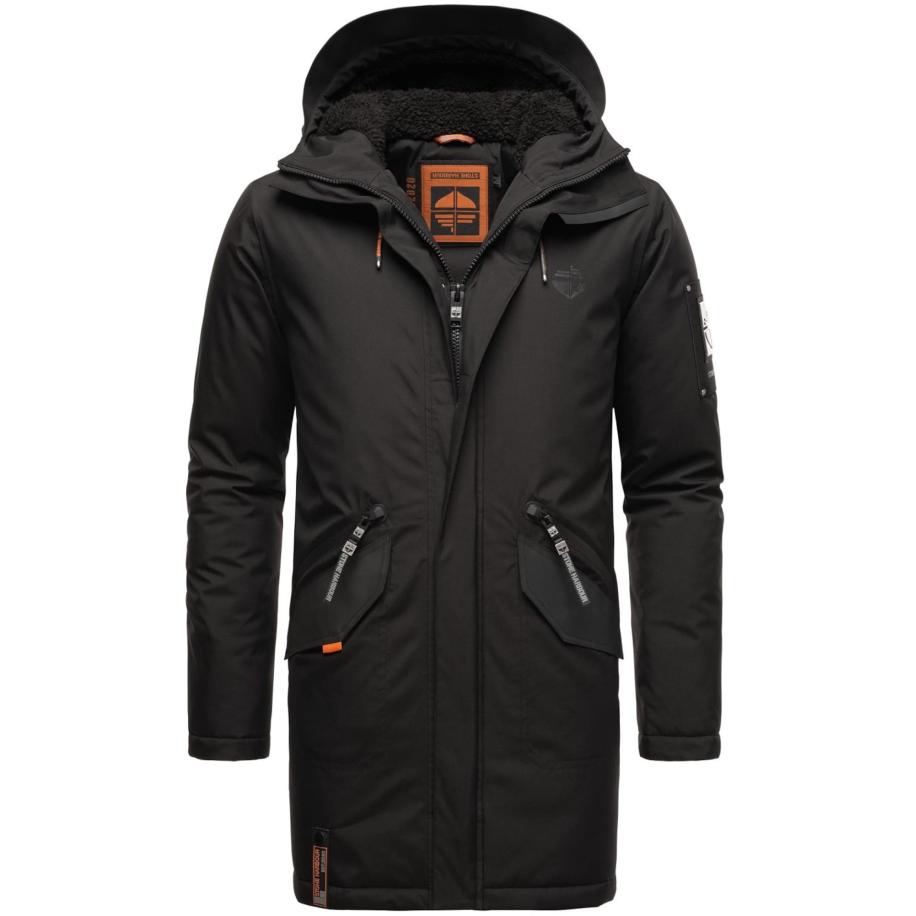 STONE HARBOUR STONE HARBOUR Winterparka Ragaan grijs / neonoranje / zwart -