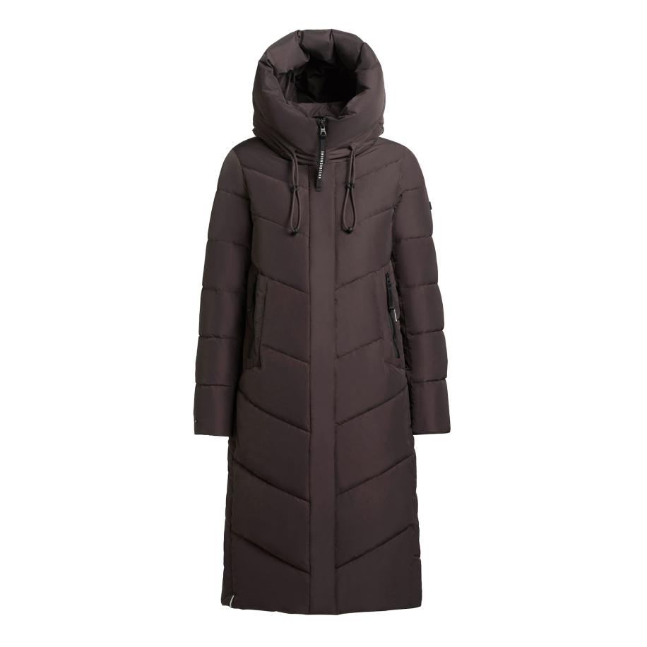 Khujo khujo Wintermantel Trudie donkerbruin -