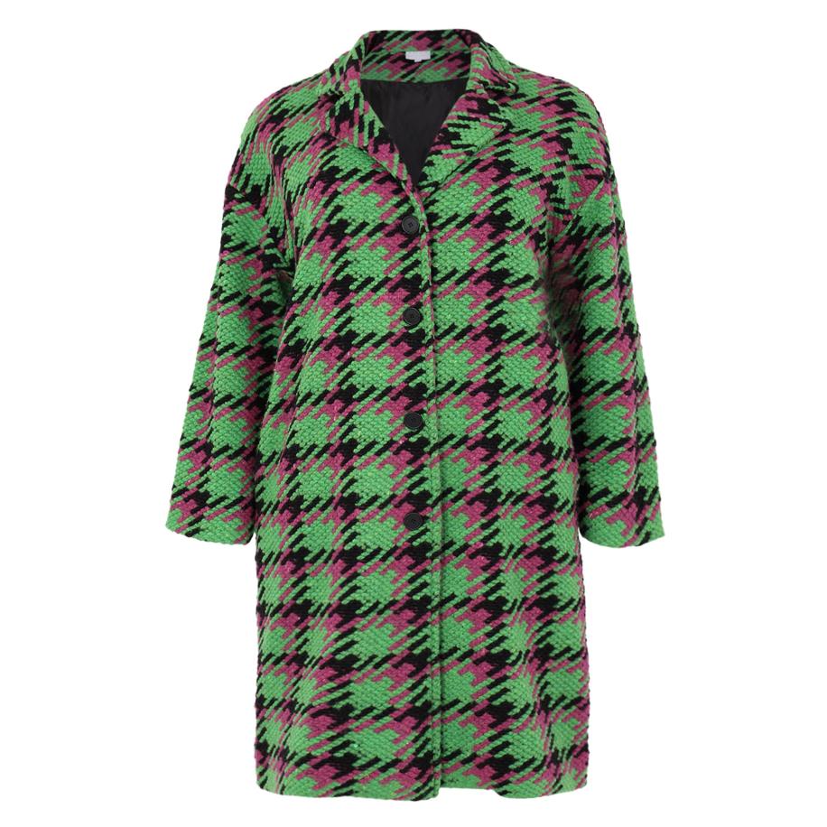 Yoek YOEK Tussenmantel groen / bordeaux / zwart -